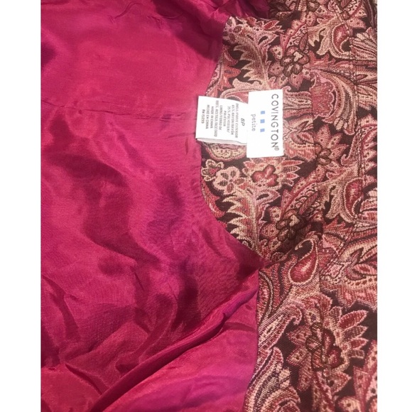 The Paisley Pink & Taupe COVINGTON Blazer 6P - Picture 6 of 8